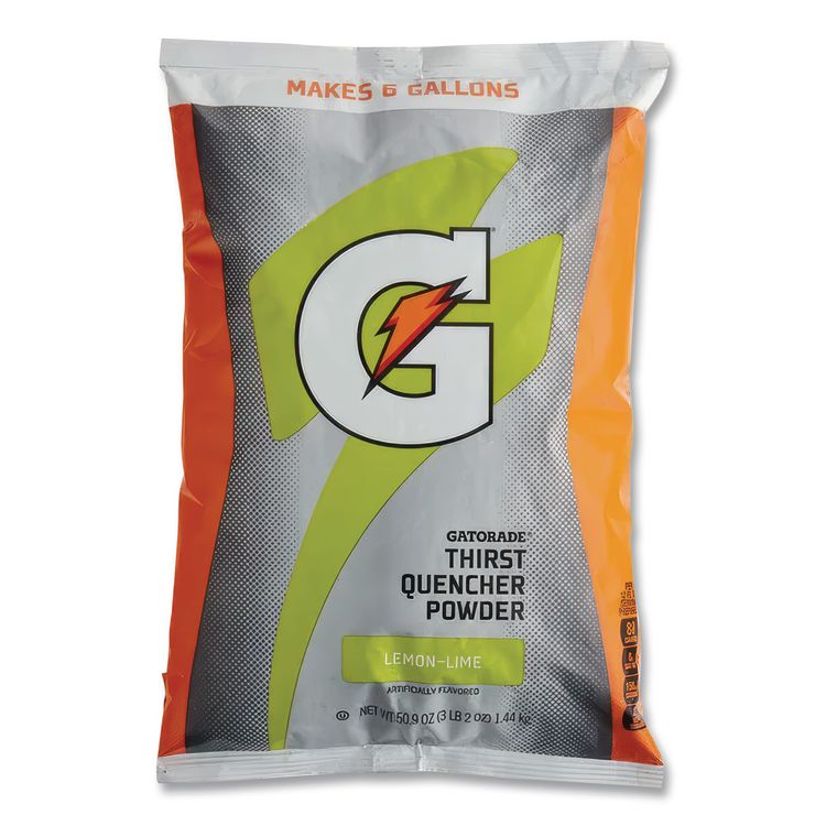 Gatorade Original Powdered Drink Mix, Lemon-Lime, 51oz Packets, 14/Carton (GTD03967)