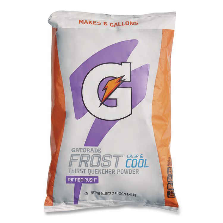 Gatorade Original Powdered Drink Mix, Riptide Rush, 51oz Packets, 14/Carton (GTD33672)