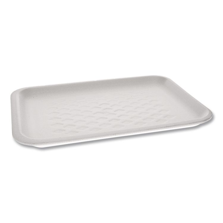 Pactiv Evergreen Supermarket Tray, #2S, 10.75 x 5.5 x 1.2, White, Foam, 500/Carton (PCT51P102S)
