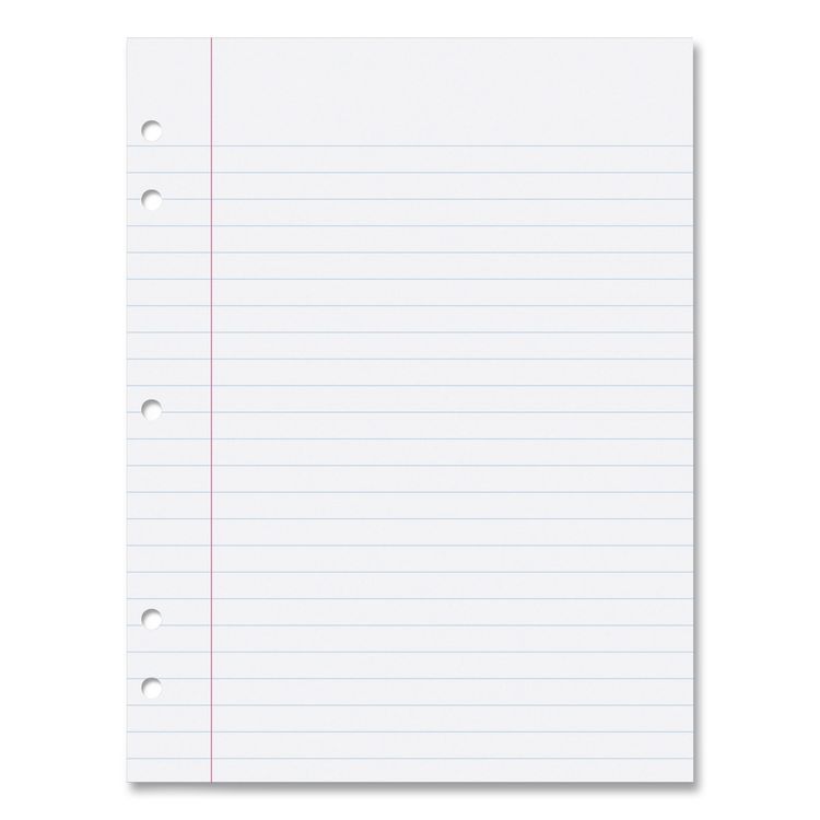 Pacon Composition Paper, 5-Hole, 8 x 10.5, Wide/Legal Rule, 500/Pack (PAC2441)
