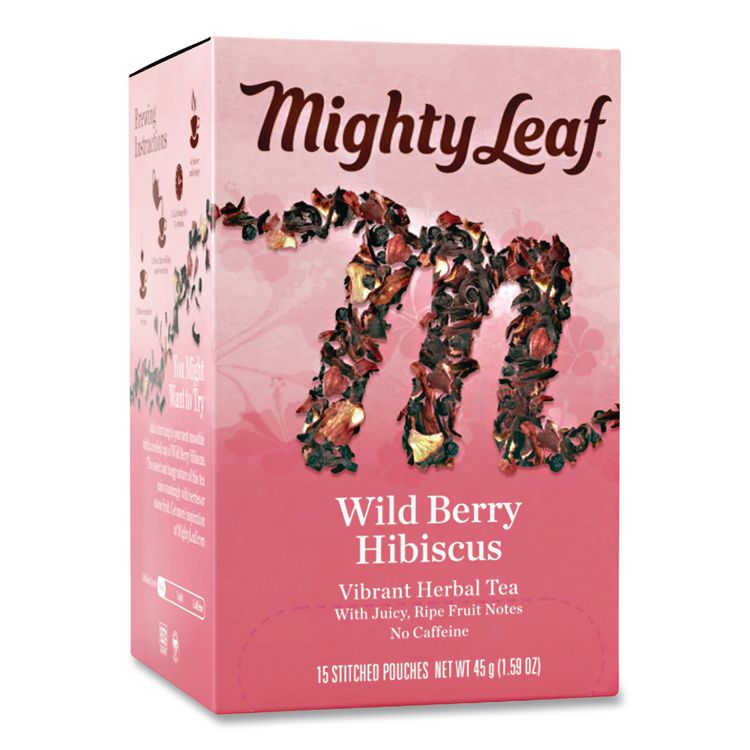 Mighty Leaf Tea Whole Leaf Tea Pouches, Wild Berry Hibiscus, 15/Box (PEE510144)