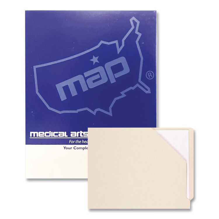 Medical Arts Press File Pocket, End Tab, Letter Size, Manila, 100/Box (MAQ31514MAP)