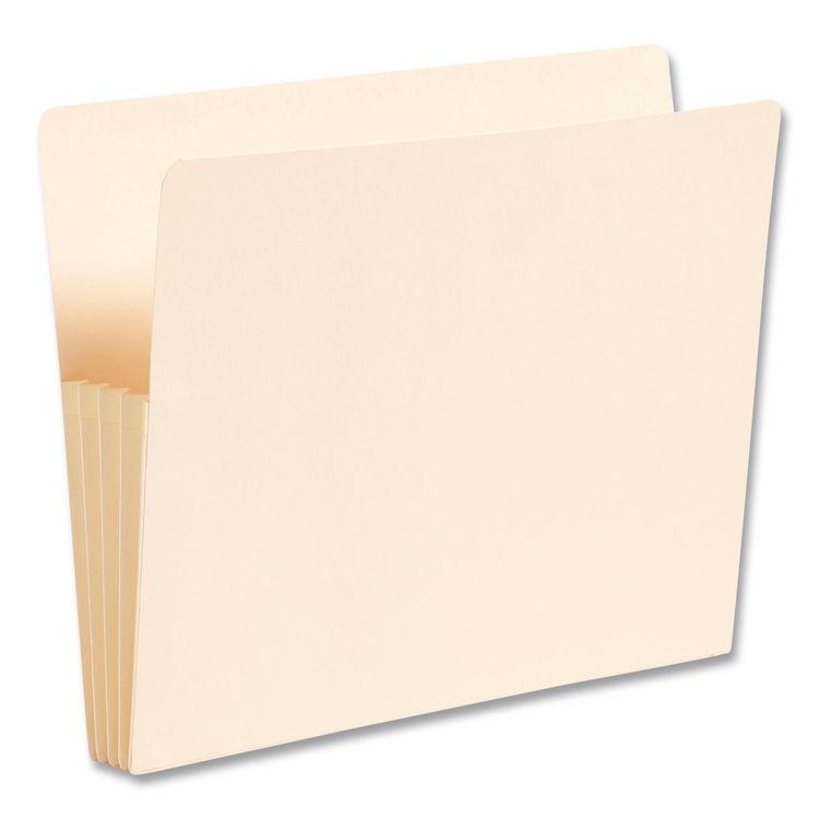 Smead Manila End Tab File Pockets, 3.5" Expansion, Letter Size, Manila, 25/Box (SMD75124)