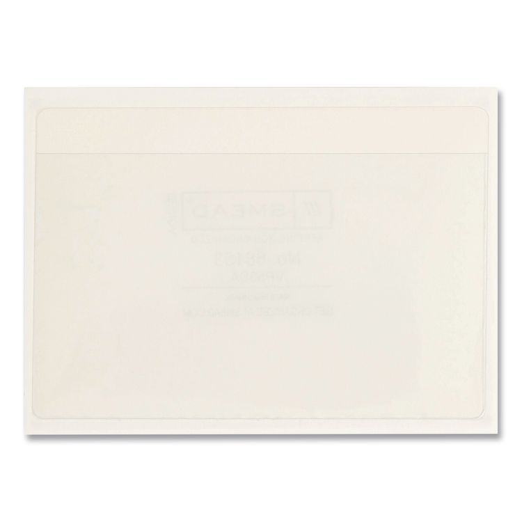 Smead Self-Adhesive Poly Pockets, Top Load, 5.31 x 33.63, Clear, 100/Box (SMD68153)