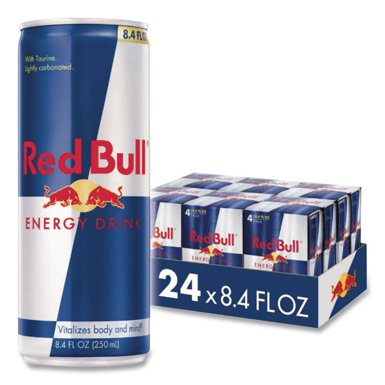 Red Bull Energy Drink, Original Flavor, 8.4 oz Can, 24/Carton (RDB99124)