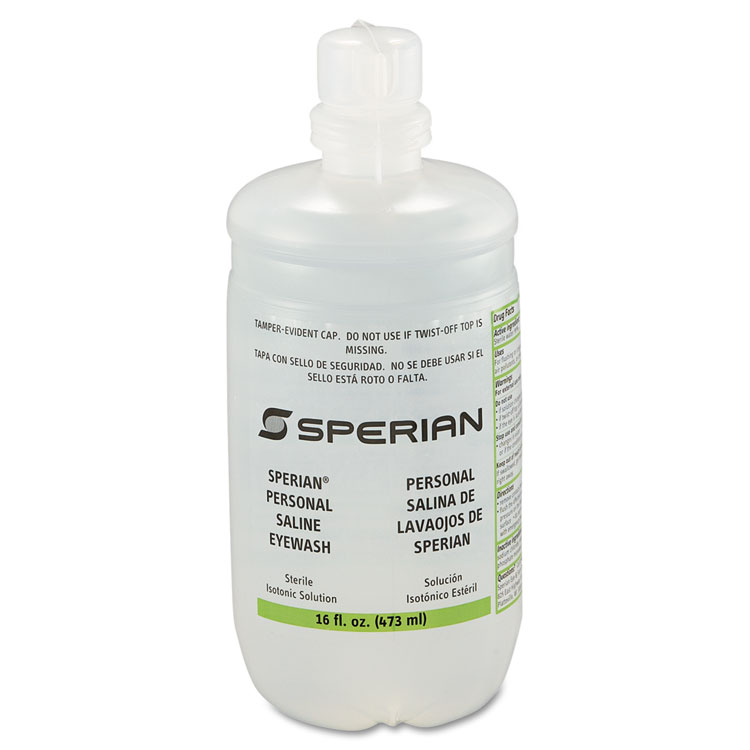 Honeywell Saline Personal Eyewash Bottles, 16 oz Bottle (FND320004540000)
