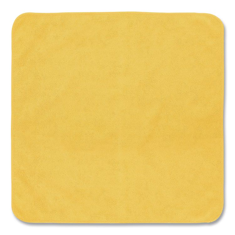 Rubbermaid Commercial Light Commercial Microfiber Cleaning Cloths, 12 x 12, Yellow, 24/Pack (RCP1820580)