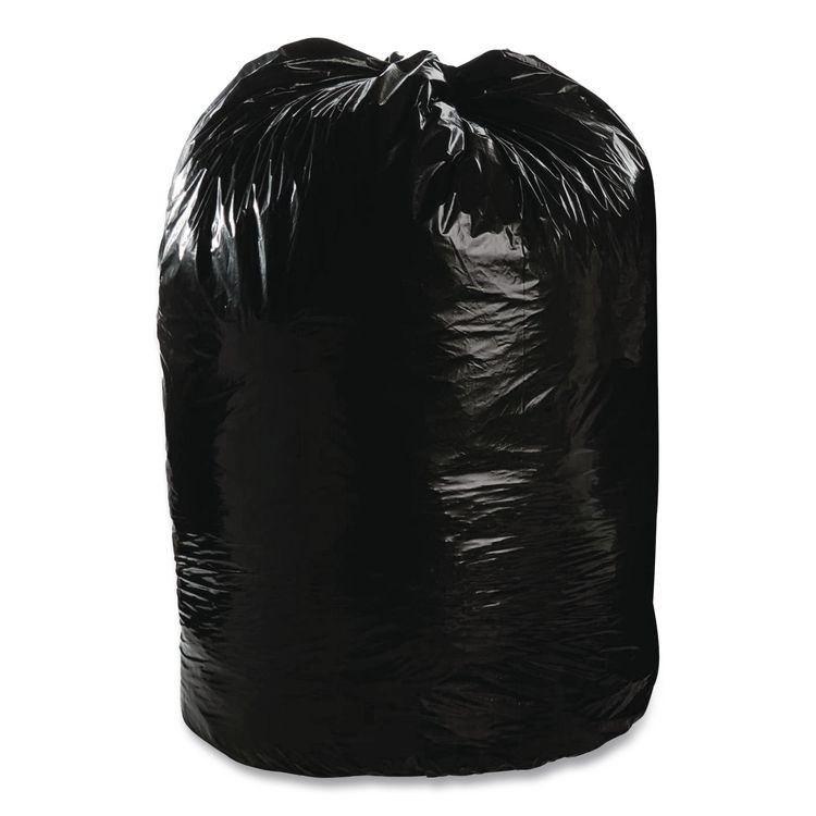 Stout by Envision Total Recycled Content Plastic Trash Bags, 60 gal, 1.5 mil, 38" x 60", Black/Brown, 100/Carton (STOT3860B15)