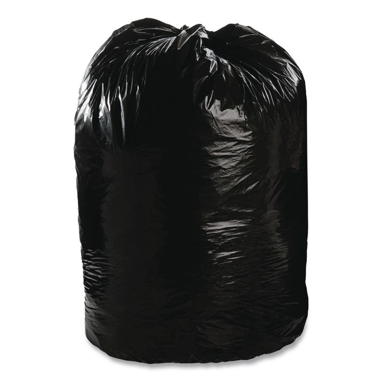 Stout by Envision Total Recycled Content Plastic Trash Bags, 56 gal, 1.5 mil, 43" x 49", Black/Brown, 100/Carton (STOT4349B15)