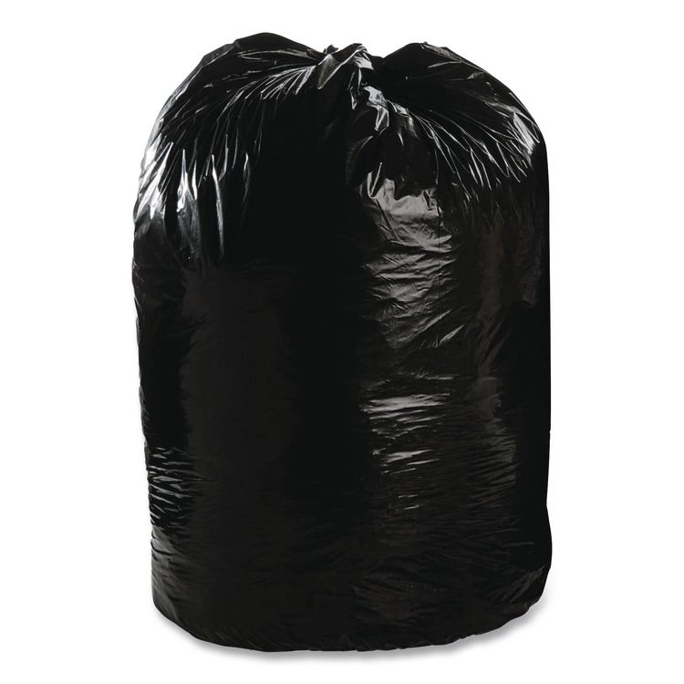 Stout by Envision Total Recycled Content Plastic Trash Bags, 65 gal, 1.5 mil, 50" x 51", Black/Brown, 100/Carton (STOT5051B15)