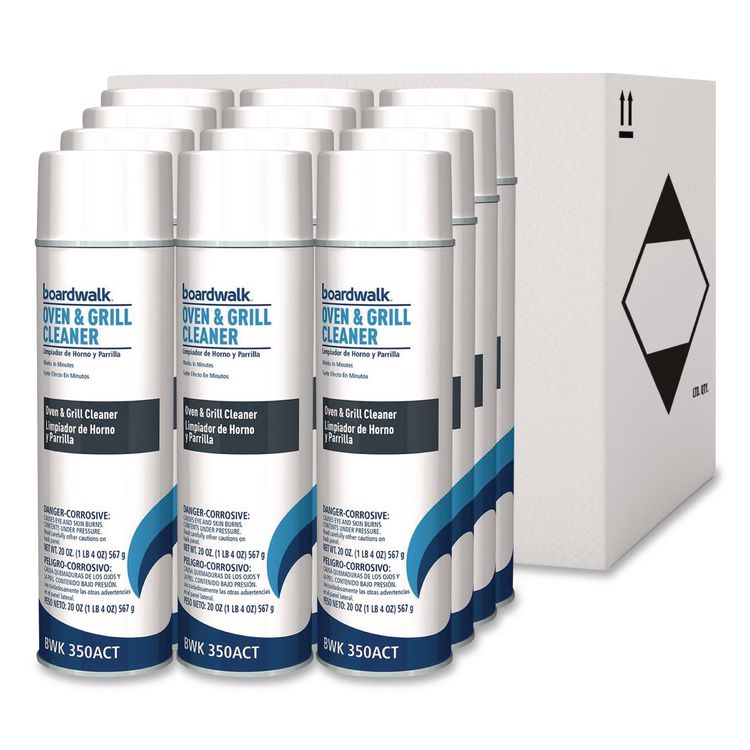 Boardwalk Oven and Grill Cleaner, 20 oz Aerosol Spray, 12/Carton (BWK350ACT)