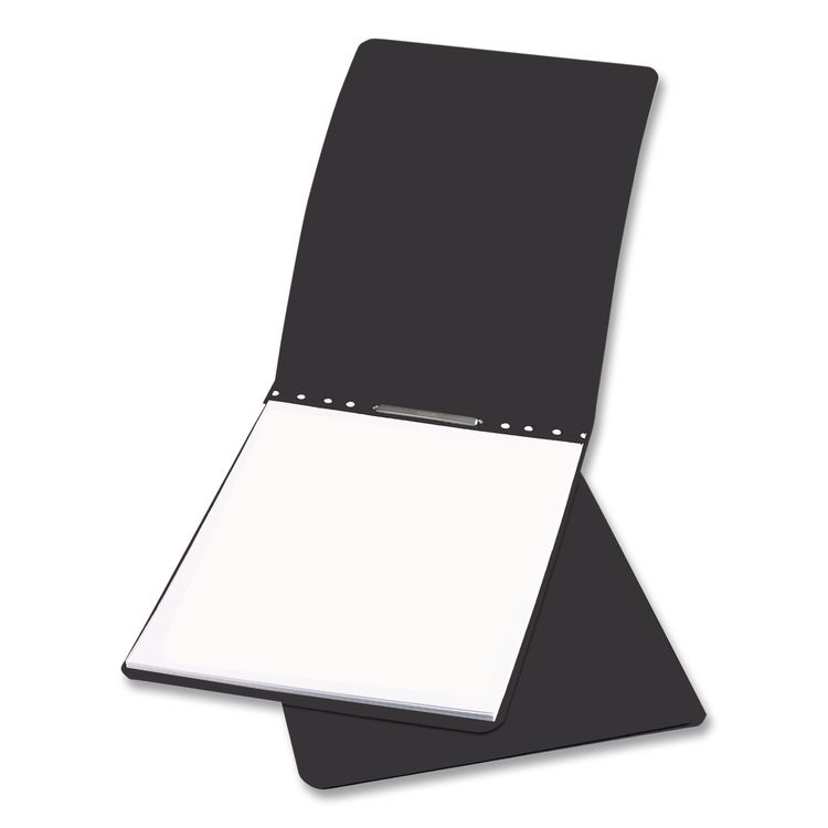 ACCO PRESSTEX Report Cover w/Tyvek Reinforced Hinge, Top Bound, Two-Piece Prong Fastener, 3" Capacity, 8.5 x 11, Black/Black (ACC17041)