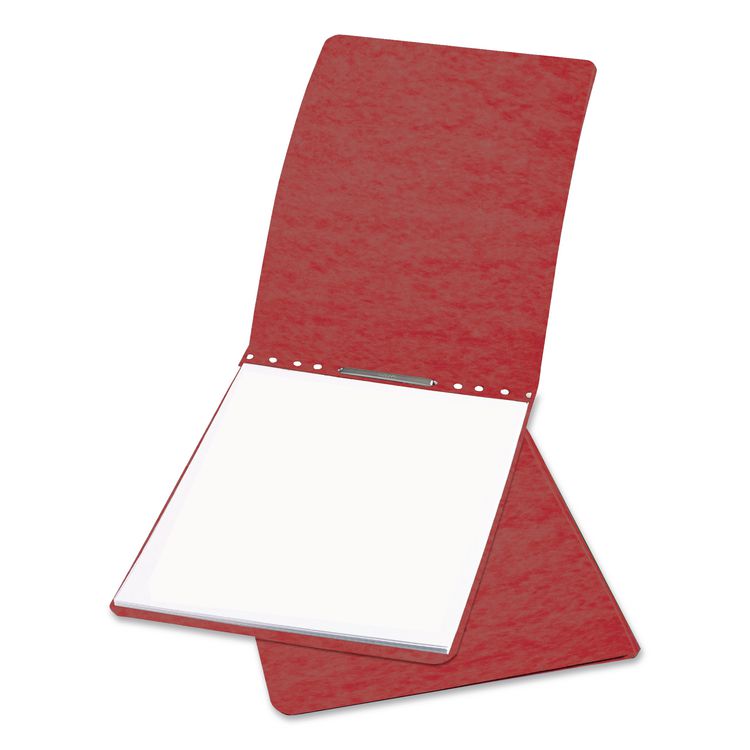 ACCO Pressboard Report Cover with Tyvek Reinforced Hinge, Two-Piece Prong Fastener, 3" Capacity, 11 x 17, Red/Red (ACC47078)