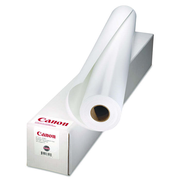 Canon Matte Coated Paper Roll, 2" Core, 5 mil, 24" x 100 ft, Matte White (CNM0849V354)