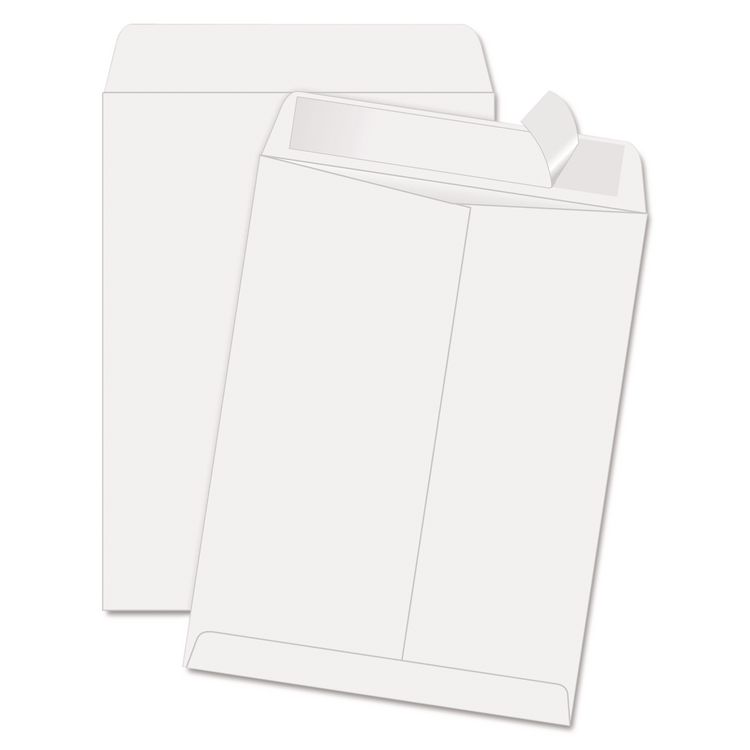 Quality Park Redi-Strip Catalog Envelope, #14 1/2, Cheese Blade Flap, Redi-Strip Adhesive Closure, 11.5 x 14.5, White, 100/Box (QUA44834)