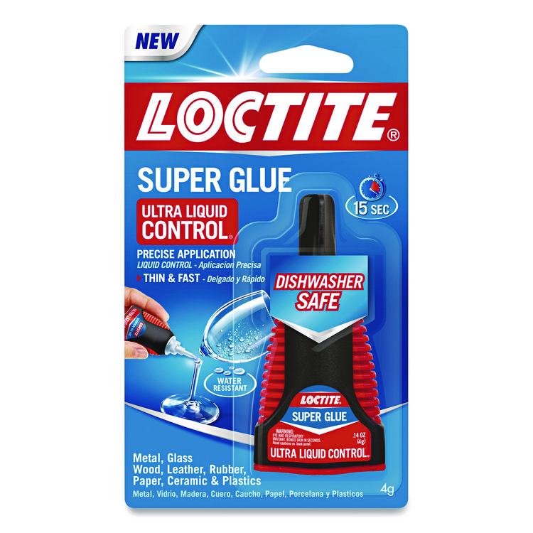 Loctite Ultra Liquid Control Super Glue, 0.14 oz, Dries Clear (LOC1647358)