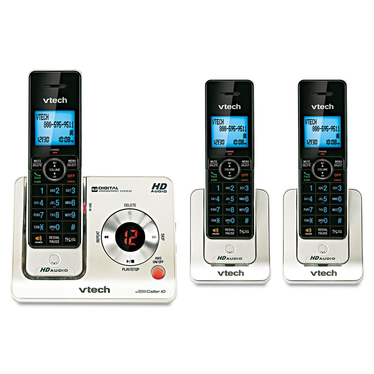 Vtech LS6425-3 DECT 6.0 Cordless Voice Announce Answering System (VTELS64253)