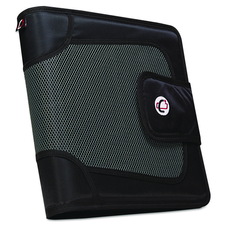 Case it Premium Velcro Closure Binder, 3 Rings, 2" Capacity, 11 x 8.5, Black (CAES816)