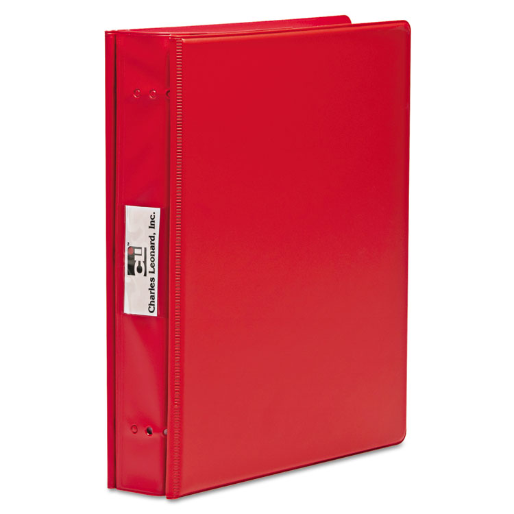 LEO61603 - Charles Leonard VariCap Expandable Binder, 2 Posts, 6" Capacity, 11 x 8.5, Red (LEO61603)