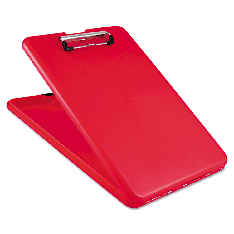 Saunders SlimMate Storage Clipboard, 0.5" Clip Capacity, Holds 8.5 x 11 Sheets, Red (SAU00560)