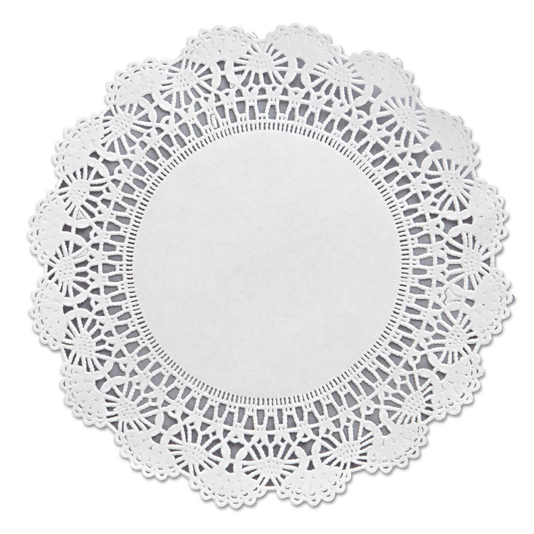 Hoffmaster Cambridge Lace Doilies, Round, 8", White, 1,000/Carton (HFM500236)
