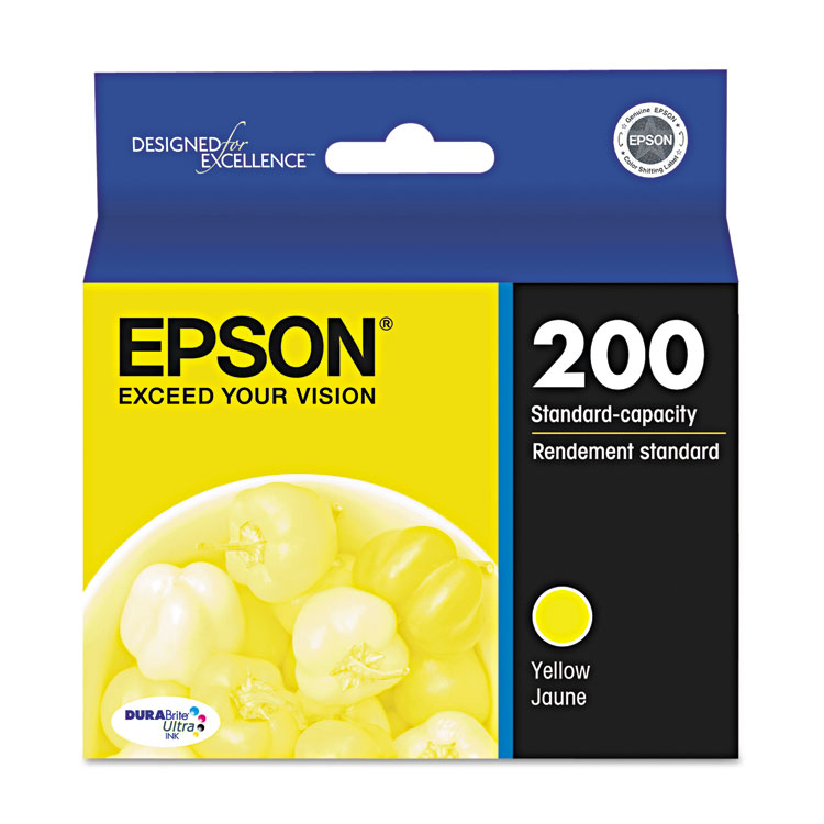 Epson T200420-S (200) DURABrite Ultra Ink, Yellow (EPST200420S)