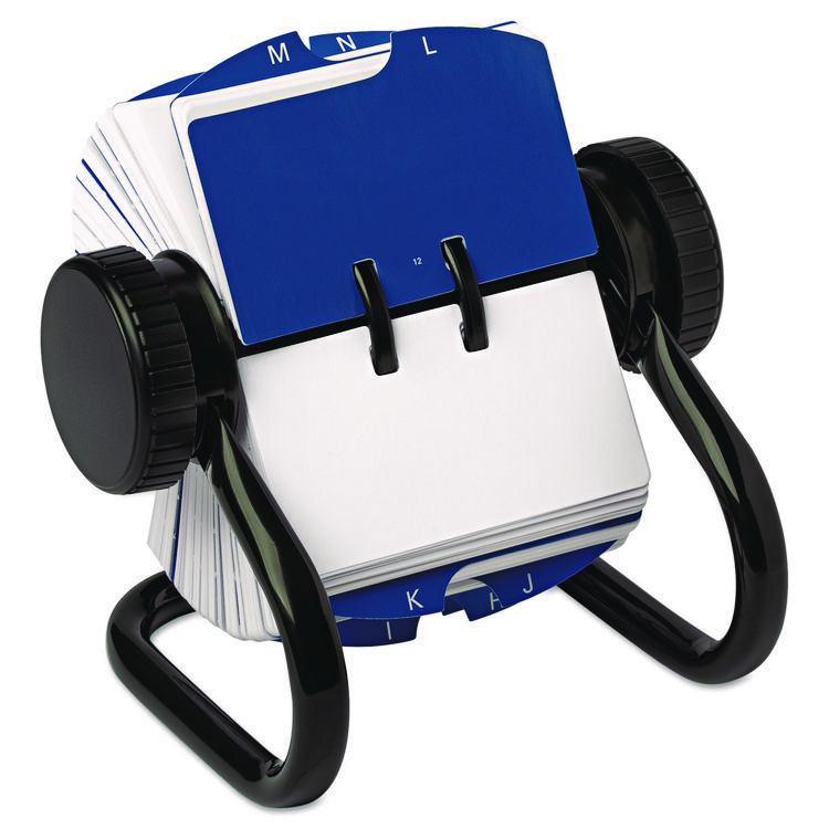 Rolodex Open Rotary Card File, Holds 250 1.75 x 3.25 Cards, Black (ROL66700)