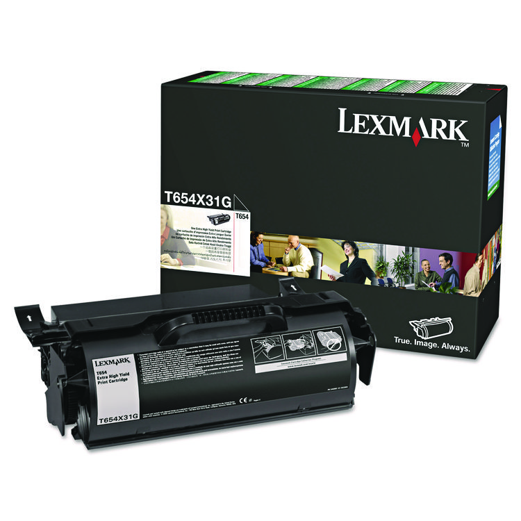 Lexmark T654X31G Return Program Extra High-Yield Toner, 36,000 Page-Yield, Black (LEXT654X31G)