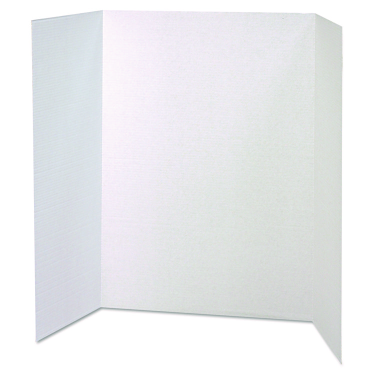 Pacon Spotlight Corrugated Presentation Display Boards, 48 x 36, White, 4/Carton (PAC37634)