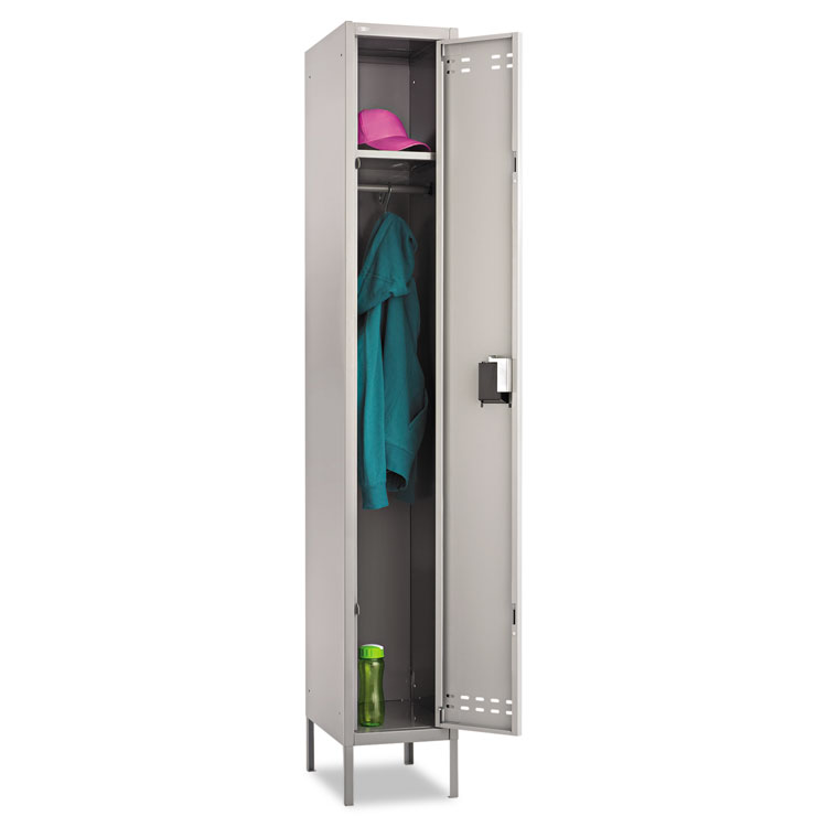 Safco Single-Tier Locker, 12w x 18d x 78h, Two-Tone Gray (SAF5522GR)