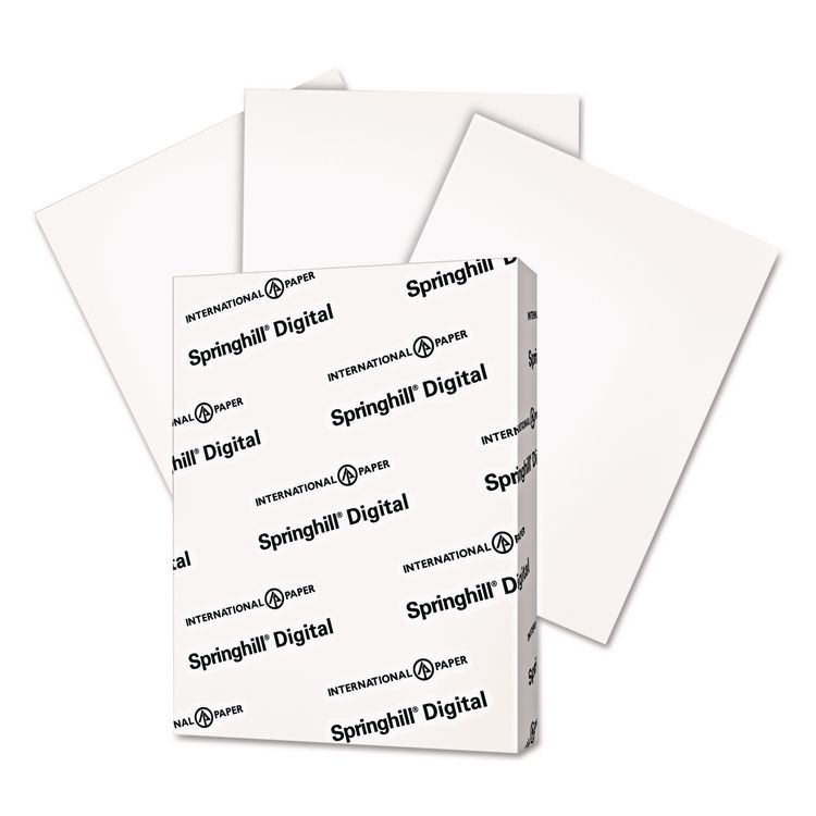 Springhill Digital Vellum Bristol White Cover, 67 lb Bristol Weight, 8.5 x 11, Vellum White, 250/Pack (SGH016000)