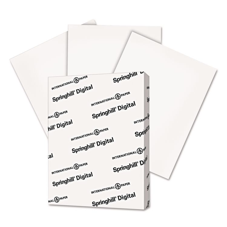 Springhill Digital Index White Card Stock, 92 Bright, 110 lb Index Weight, 8.5 x 11, White, 250/Pack (SGH015300)