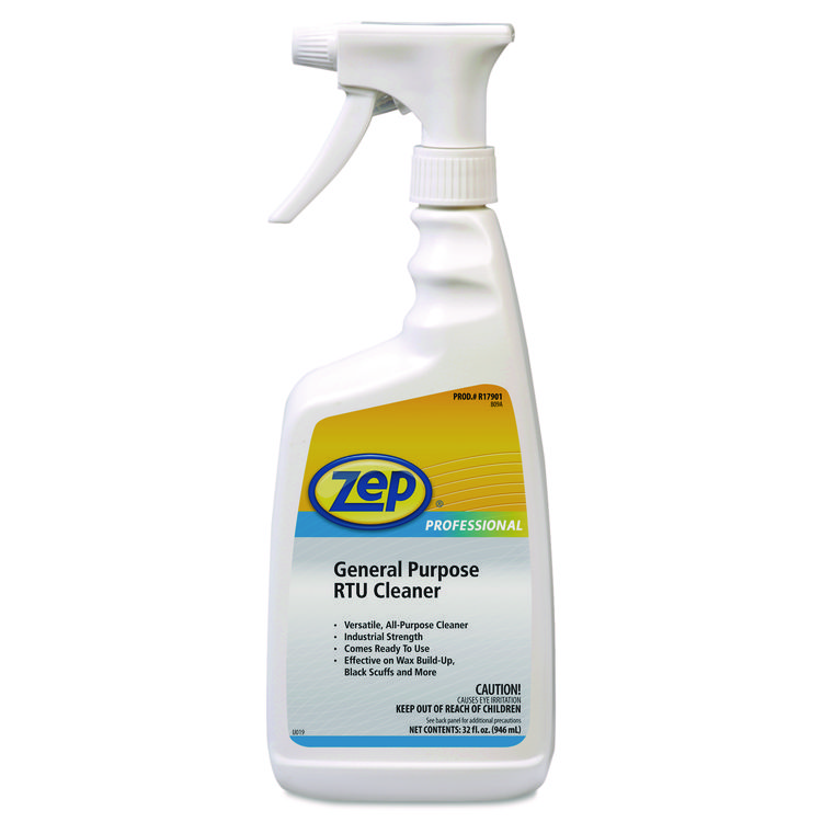 Zep Professional General Purpose RTU Cleaner, 1 qt Spray Bottle, 12/Carton (ZPE1041437)