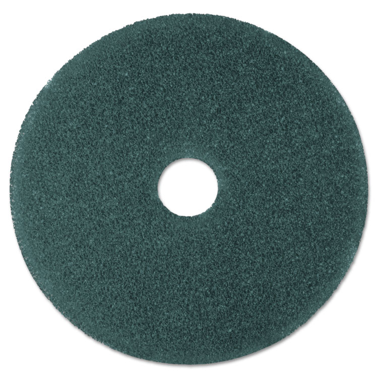 3M Low-Speed High Productivity Floor Pads 5300, 19" Diameter, Blue, 5/Carton (MMM08412)