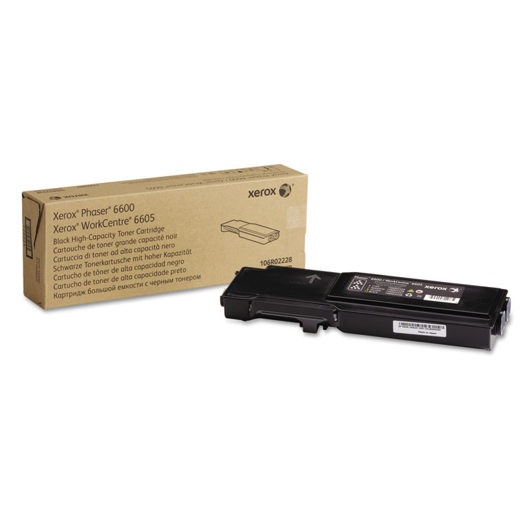 Xerox 106R02228 High-Yield Toner, 8,000 Page-Yield, Black (XER106R02228)