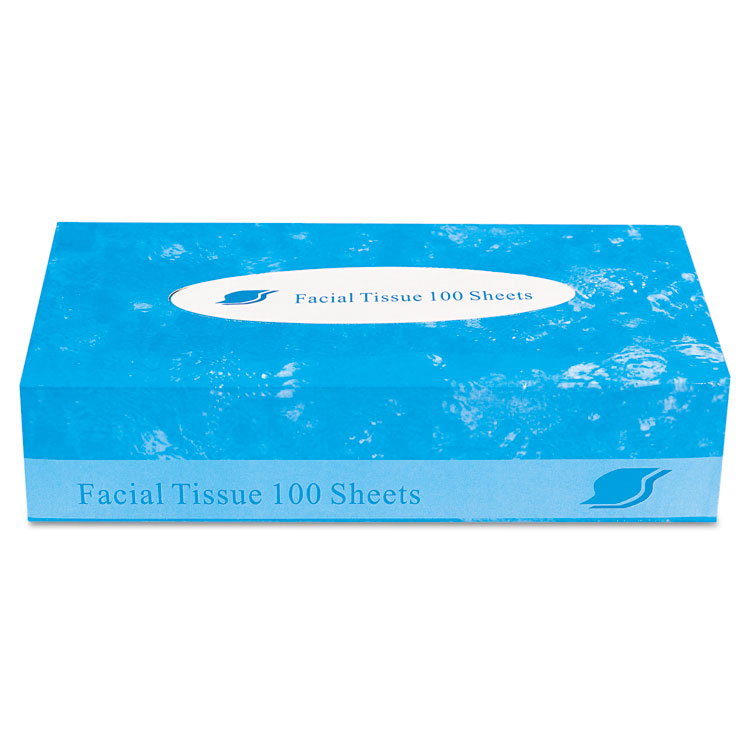GEN Boxed Facial Tissue, 2-Ply, White, 100 Sheets/Box, 30 Boxes/Carton (GENFACIAL30100)