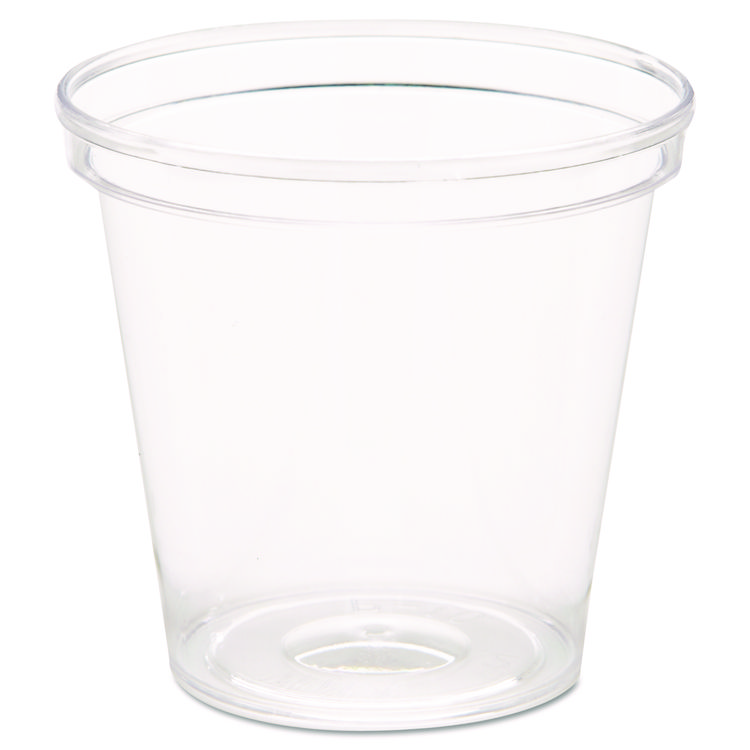 WNA Comet Plastic Portion/Shot Glass, 1 oz, Clear, 50/Pack, 50 Packs/Carton (WNAP10)