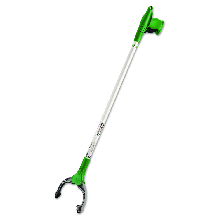 Unger Nifty Nabber Trigger-Grip Extension Arm, 32", Aluminum/Green (UNGNT080)