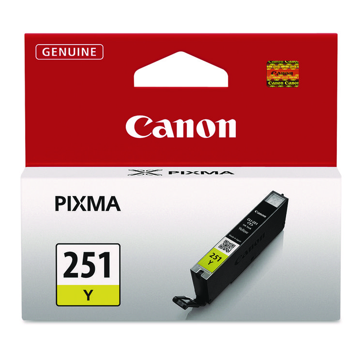 Canon 6516B001 (CLI-251) ChromaLife100+ Ink, 330 Page-Yield, Yellow (CNM6516B001)