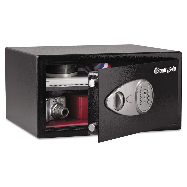 Sentry Safe Electronic Lock Security Safe, 1 cu ft, 16.94w x 14.56d x 8.88h, Black (SENX105)