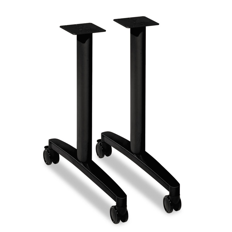 HON Huddle T-Leg Base for 24" and 30" Deep Table Tops, 39.25w x 23.5d x 23.38h, Black (HONMTLEG24CP)