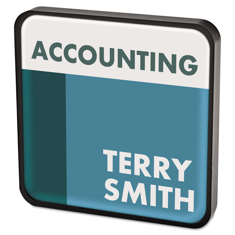 Advantus DIY Sign, Plastic, 4.38 x 4.38, Black (AVT83701)