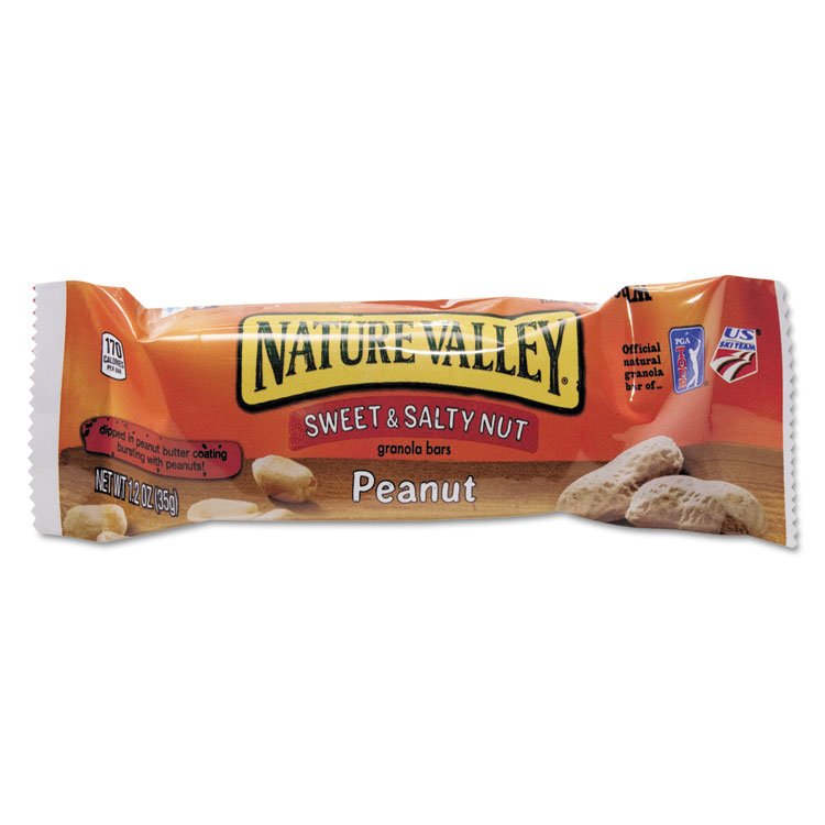 Nature Valley Granola Bars, Sweet and Salty Nut Peanut Cereal, 1.2 oz Bar, 16/Box (AVTSN42067)