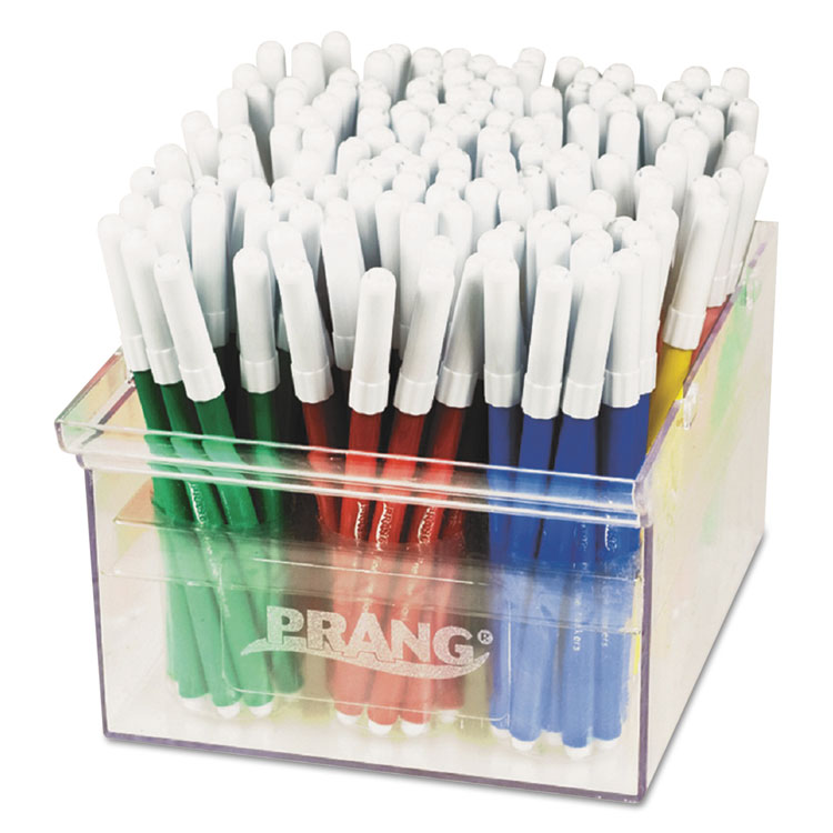 Prang Fine Line Markers, Fine Bullet Tip, Assorted Colors, 144/Set (DIX80744)