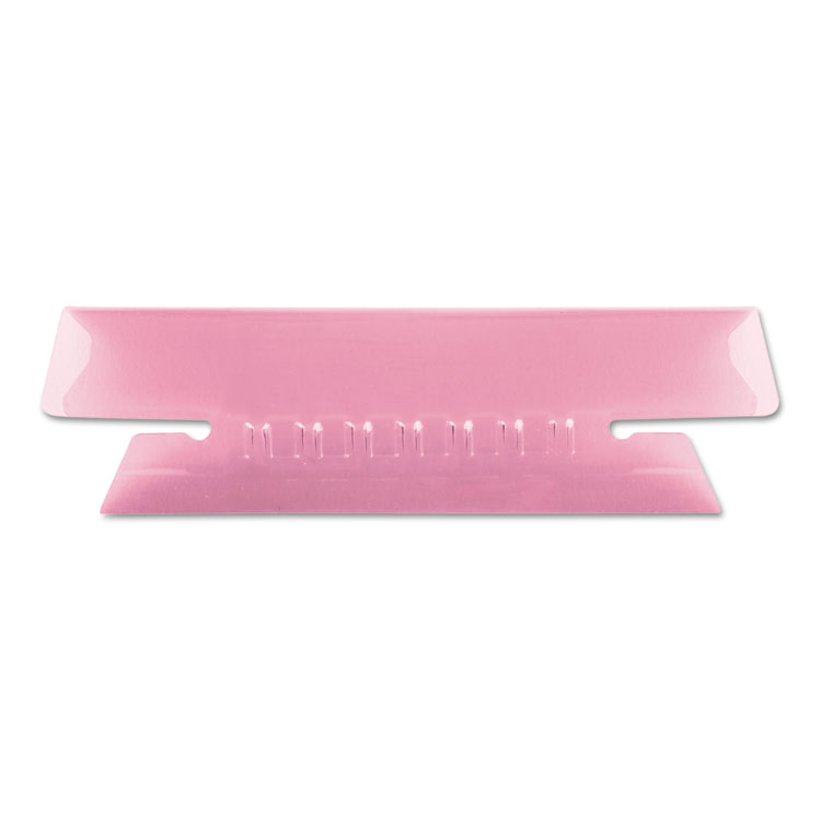 Pendaflex Transparent Colored Tabs For Hanging File Folders, 1/3-Cut, Pink, 3.5" Wide, 25/Pack (PFX4312PIN)