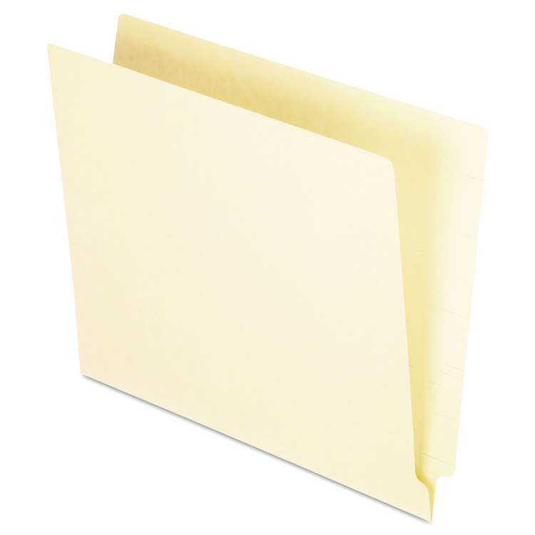 Pendaflex Manila End Tab Folders, 9.5" High Front, Straight 1-Ply Tabs, Letter Size, Manila, 100/Box (PFXH110)