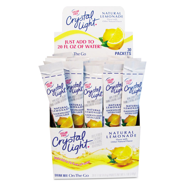 Crystal Light Flavored Drink Mix, Lemonade, 30 .17oz Packets/Box (CRY79600)
