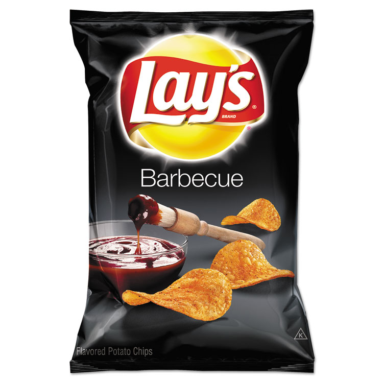 Lay's BBQ Potato Chips, 1.5 oz Bag, 64/Carton (LAY44458)