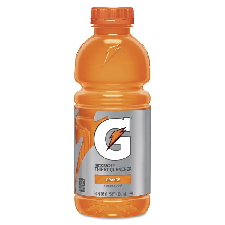 Gatorade G-Series Perform 02 Thirst Quencher, Orange, 20 oz Bottle, 24/Carton (QKR28674)