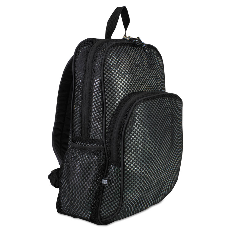 Eastsport Mesh Backpack, Fits Devices Up to 17", Polyester, 12 x 17.5 x 5.5, Black (EST113960BJBLK)
